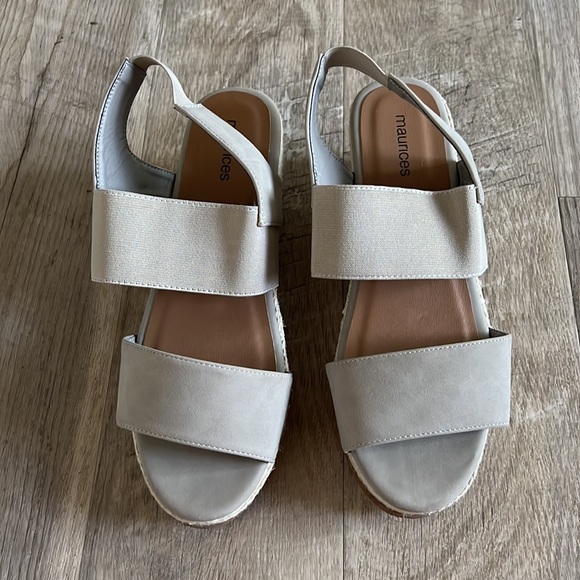 Maurices Farah Gray Jute Slingback Wedge. - Picture 5 of 10